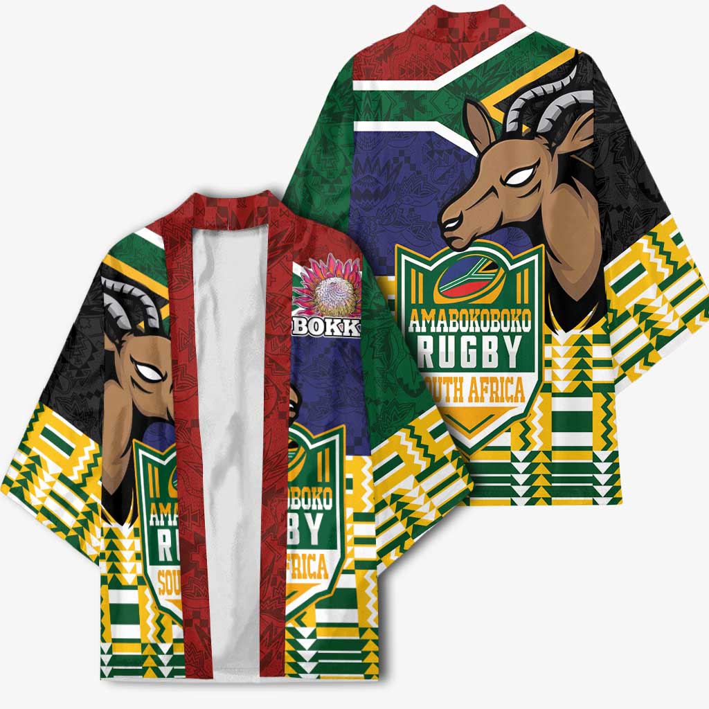 South Africa Rugby Kimono Go Bokke-Amabokoboko Spirit - Wonder Print Shop