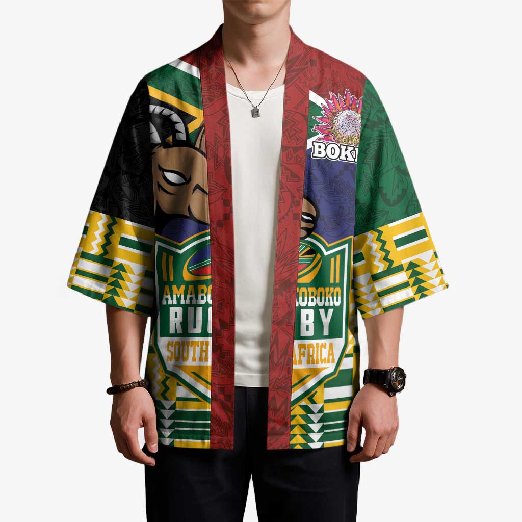 South Africa Rugby Kimono Go Bokke-Amabokoboko Spirit - Wonder Print Shop