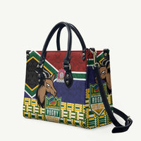 South Africa Rugby Leather Bag Go Bokke-Amabokoboko Spirit - Wonder Print Shop