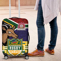 South Africa Rugby Luggage Cover Go Bokke-Amabokoboko Spirit - Wonder Print Shop