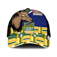 South Africa Rugby Mesh Trucker Cap Go Bokke-Amabokoboko Spirit - Wonder Print Shop