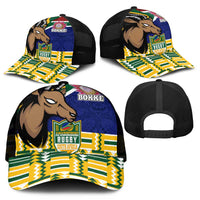 South Africa Rugby Mesh Trucker Cap Go Bokke-Amabokoboko Spirit - Wonder Print Shop