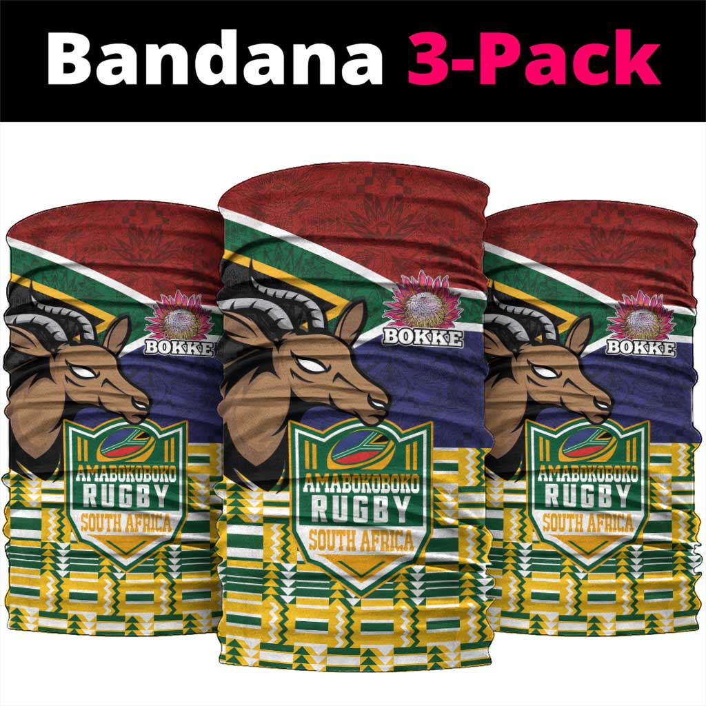South Africa Rugby Neck Gaiter Go Bokke-Amabokoboko Spirit - Wonder Print Shop