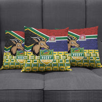 South Africa Rugby Pillow Cover Go Bokke-Amabokoboko Spirit - Wonder Print Shop