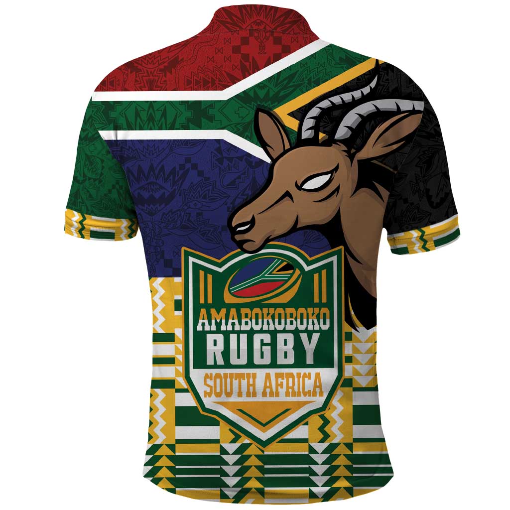 South Africa Rugby Polo Shirt Go Bokke-Amabokoboko Spirit - Wonder Print Shop