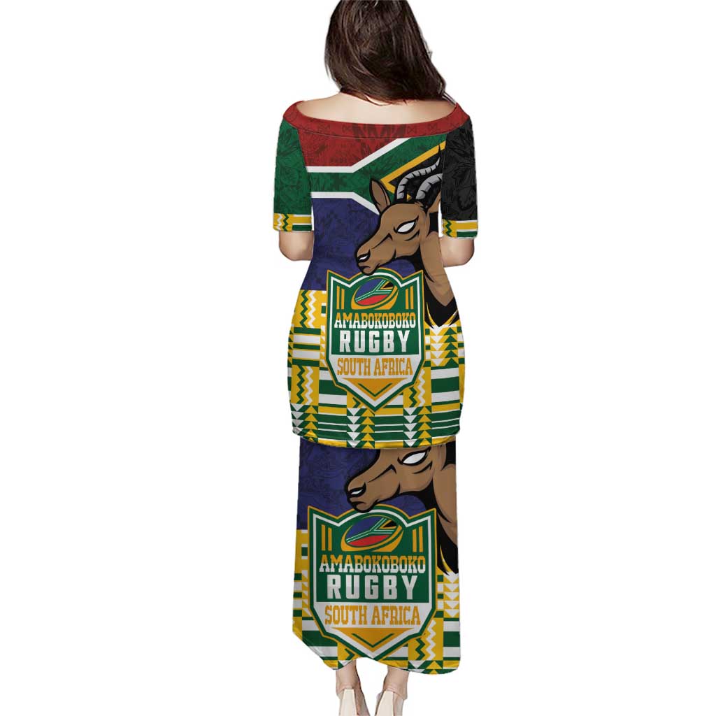 South Africa Rugby Puletasi Go Bokke-Amabokoboko Spirit - Wonder Print Shop