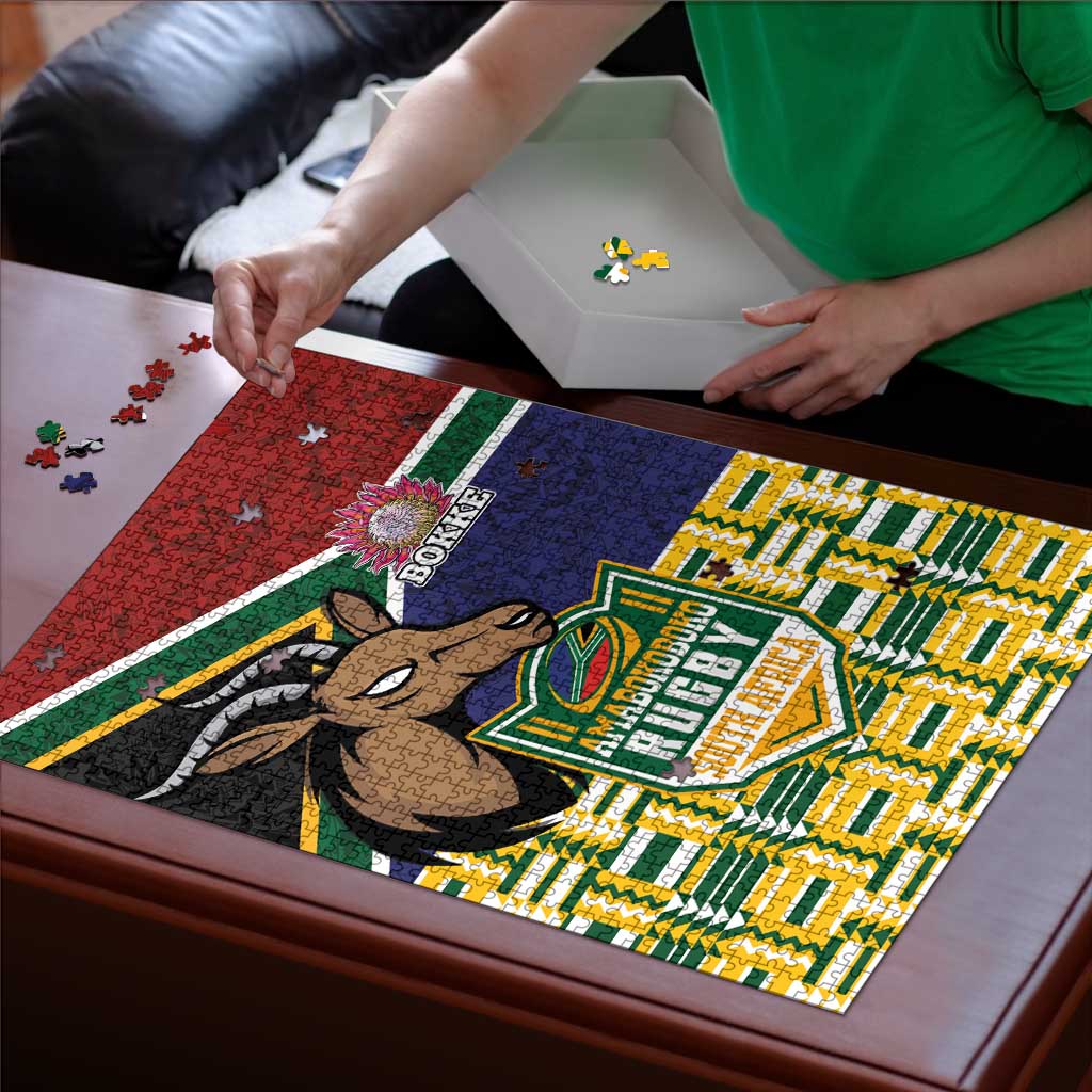 South Africa Rugby Puzzle Go Bokke-Amabokoboko Spirit - Wonder Print Shop