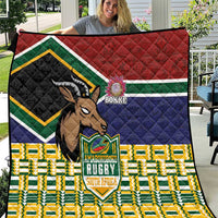 South Africa Rugby Quilt Go Bokke-Amabokoboko Spirit - Wonder Print Shop