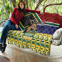 South Africa Rugby Quilt Go Bokke-Amabokoboko Spirit - Wonder Print Shop