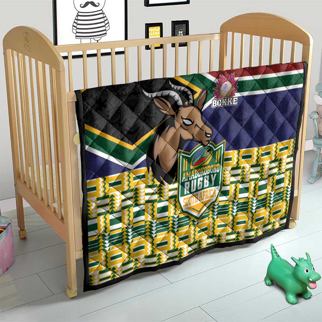 South Africa Rugby Quilt Go Bokke-Amabokoboko Spirit - Wonder Print Shop
