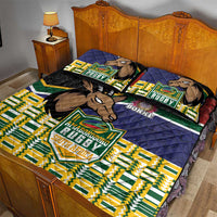 South Africa Rugby Quilt Bed Set Go Bokke-Amabokoboko Spirit - Wonder Print Shop