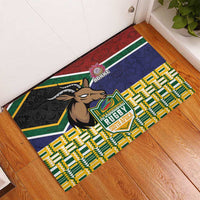 South Africa Rugby Rubber Doormat Go Bokke-Amabokoboko Spirit - Wonder Print Shop