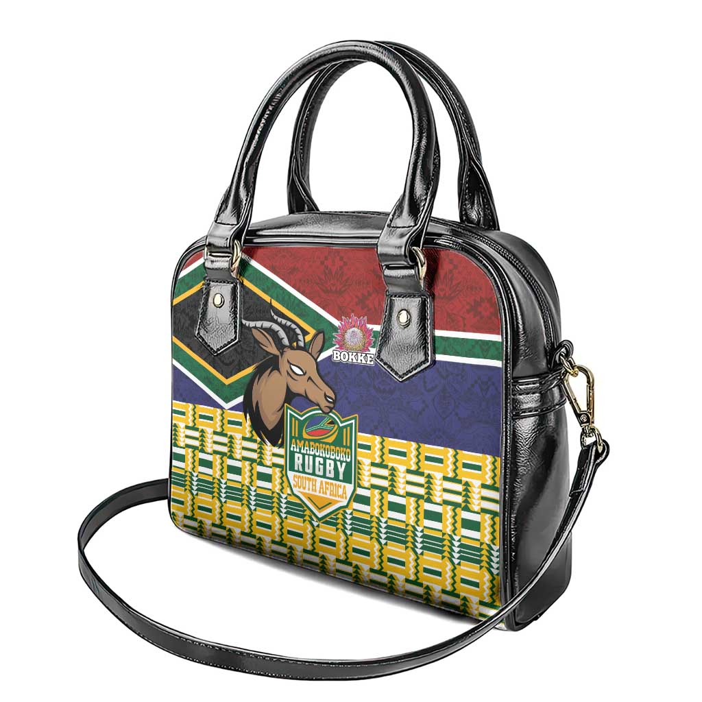 South Africa Rugby Shoulder Handbag Go Bokke-Amabokoboko Spirit - Wonder Print Shop