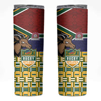 South Africa Rugby Skinny Tumbler Go Bokke-Amabokoboko Spirit - Wonder Print Shop