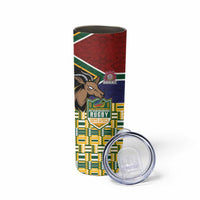 South Africa Rugby Skinny Tumbler Go Bokke-Amabokoboko Spirit - Wonder Print Shop