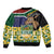 South Africa Rugby Sleeve Zip Bomber Jacket Go Bokke-Amabokoboko Spirit - Wonder Print Shop