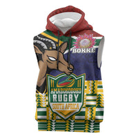 South Africa Rugby Sleeveless Hoodie Go Bokke-Amabokoboko Spirit - Wonder Print Shop