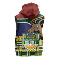 South Africa Rugby Sleeveless Hoodie Go Bokke-Amabokoboko Spirit - Wonder Print Shop