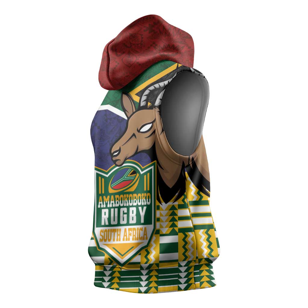 South Africa Rugby Sleeveless Hoodie Go Bokke-Amabokoboko Spirit - Wonder Print Shop