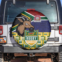 South Africa Rugby Spare Tire Cover Go Bokke-Amabokoboko Spirit - Wonder Print Shop