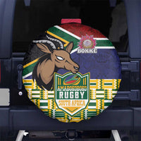 South Africa Rugby Spare Tire Cover Go Bokke-Amabokoboko Spirit - Wonder Print Shop
