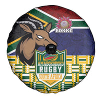 South Africa Rugby Spare Tire Cover Go Bokke-Amabokoboko Spirit - Wonder Print Shop