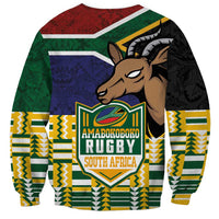 South Africa Rugby Sweatshirt Go Bokke-Amabokoboko Spirit - Wonder Print Shop