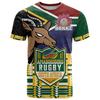 South Africa Rugby T Shirt Go Bokke-Amabokoboko Spirit - Wonder Print Shop