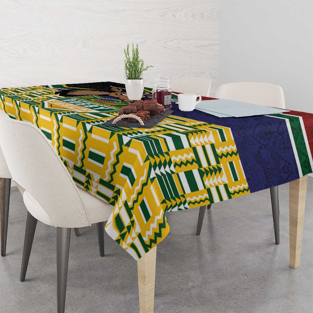 South Africa Rugby Tablecloth Go Bokke-Amabokoboko Spirit - Wonder Print Shop