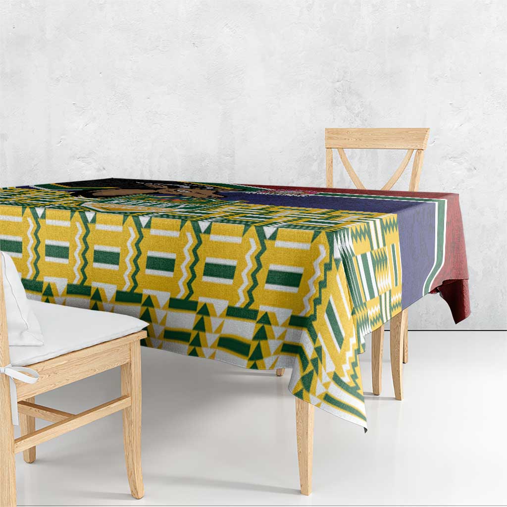 South Africa Rugby Tablecloth Go Bokke-Amabokoboko Spirit - Wonder Print Shop