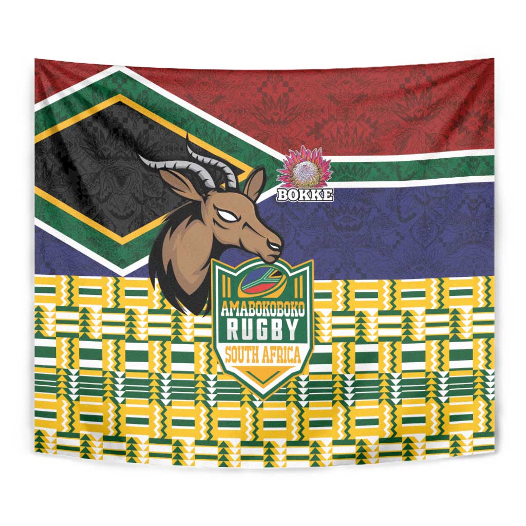 South Africa Rugby Tapestry Go Bokke-Amabokoboko Spirit - Wonder Print Shop