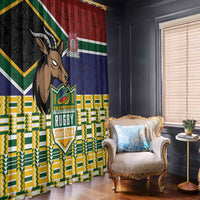 South Africa Rugby Window Curtain Go Bokke-Amabokoboko Spirit - Wonder Print Shop