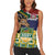 South Africa Rugby Women Sleeveless Polo Shirt Go Bokke-Amabokoboko Spirit - Wonder Print Shop