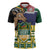 South Africa Rugby Zipper Polo Shirt Go Bokke-Amabokoboko Spirit - Wonder Print Shop
