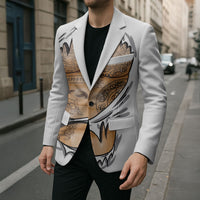 Viking Art Blazer Tattoo Reveal Effect