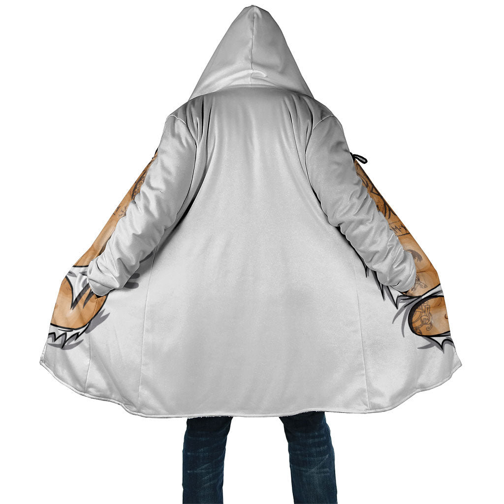 Viking Art Cloak Tattoo Reveal Effect