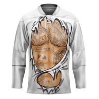 Viking Art Hockey Jersey Tattoo Reveal Effect