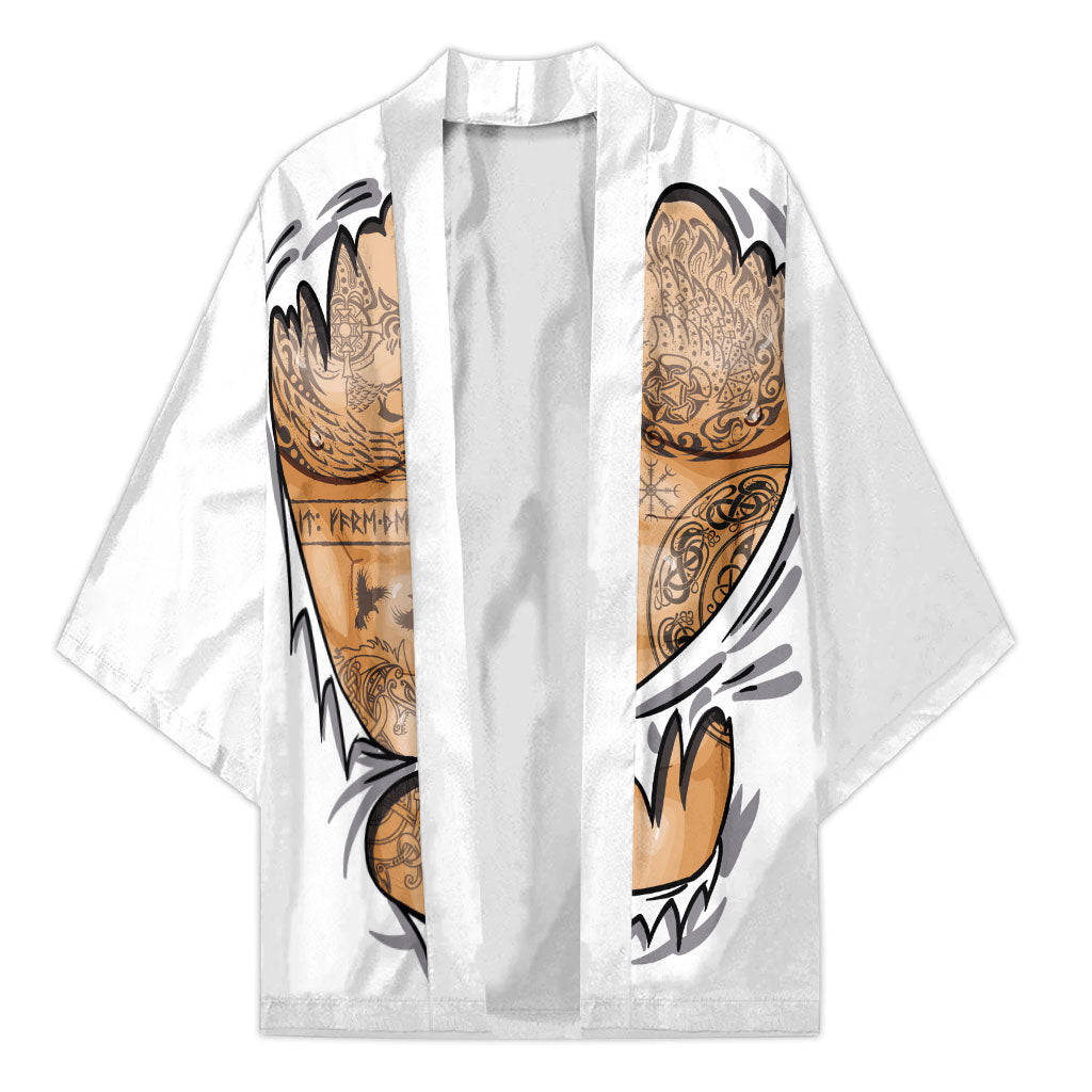 Viking Art Kimono Tattoo Reveal Effect