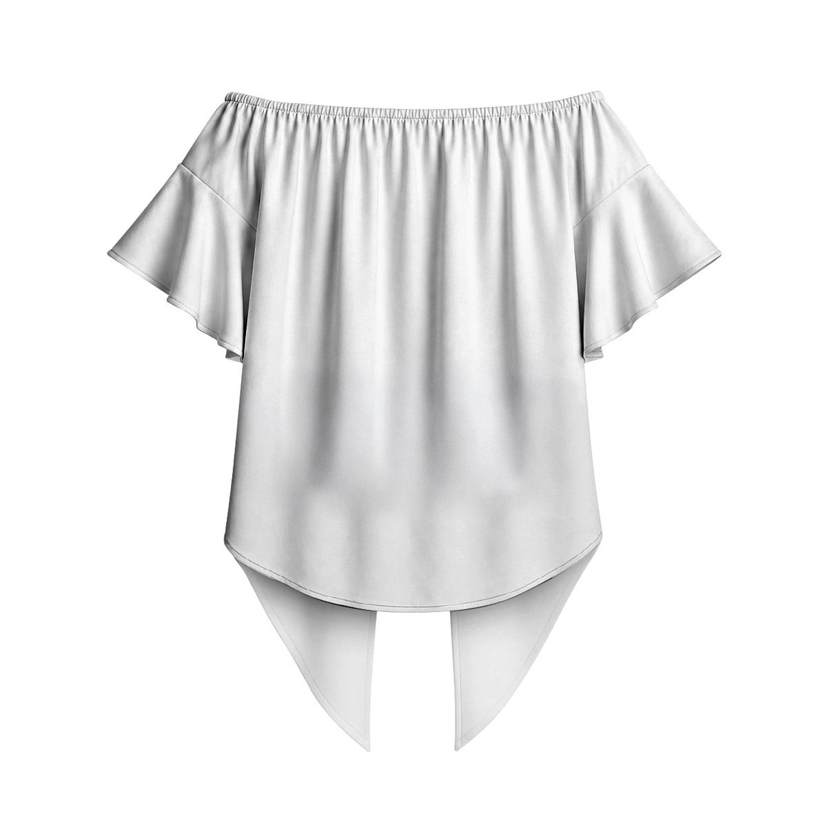 Viking Art Off Shoulder Wrap Waist Top Tattoo Reveal Effect