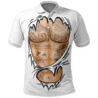 Viking Art Polo Shirt Tattoo Reveal Effect