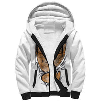 Viking Art Sherpa Hoodie Tattoo Reveal Effect