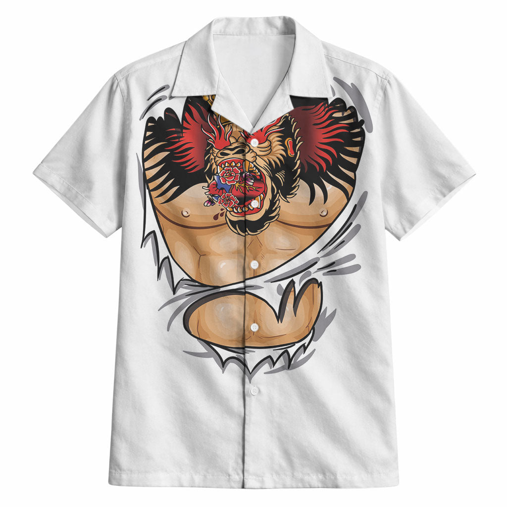 The Notorious Hawaiian Shirt Tattoo Reveal Effect
