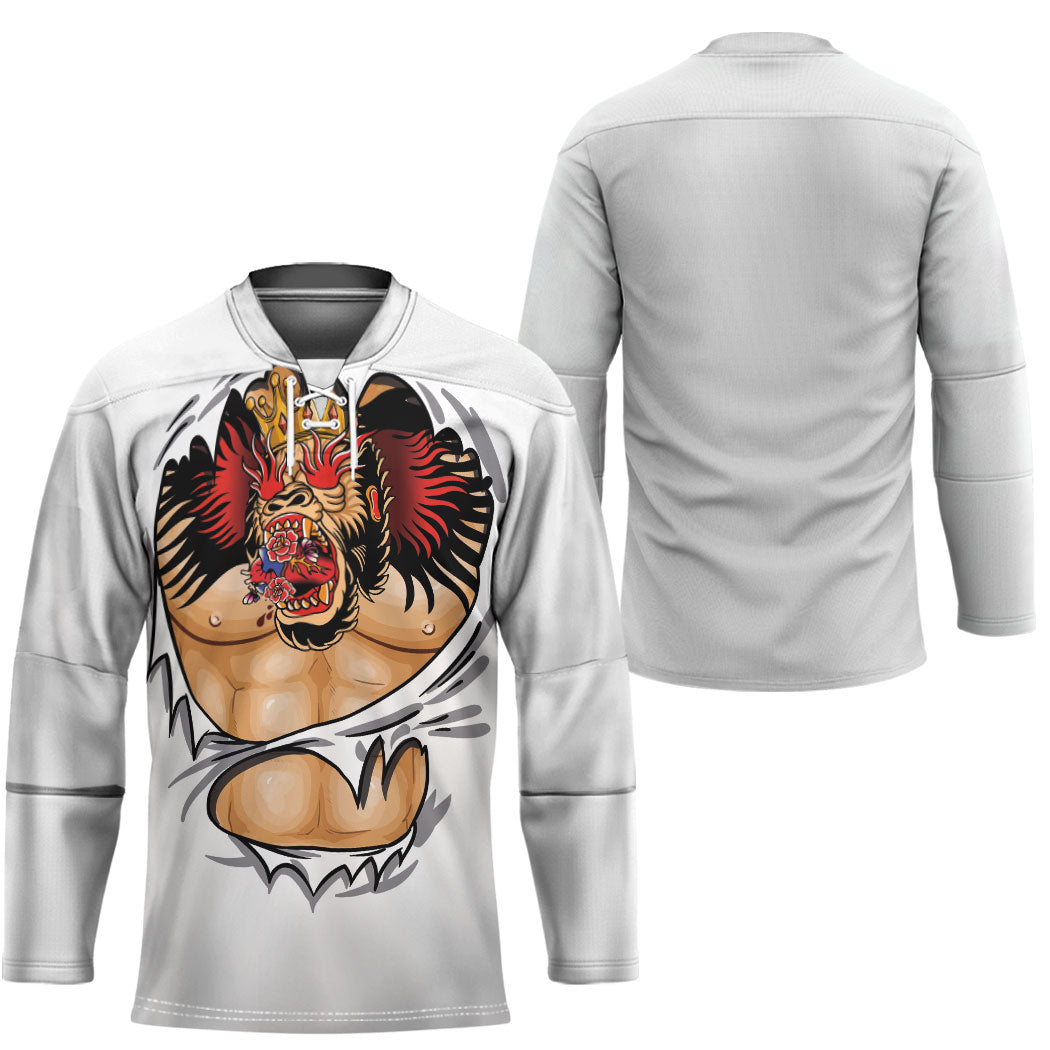 The Notorious Hockey Jersey Tattoo Reveal Effect