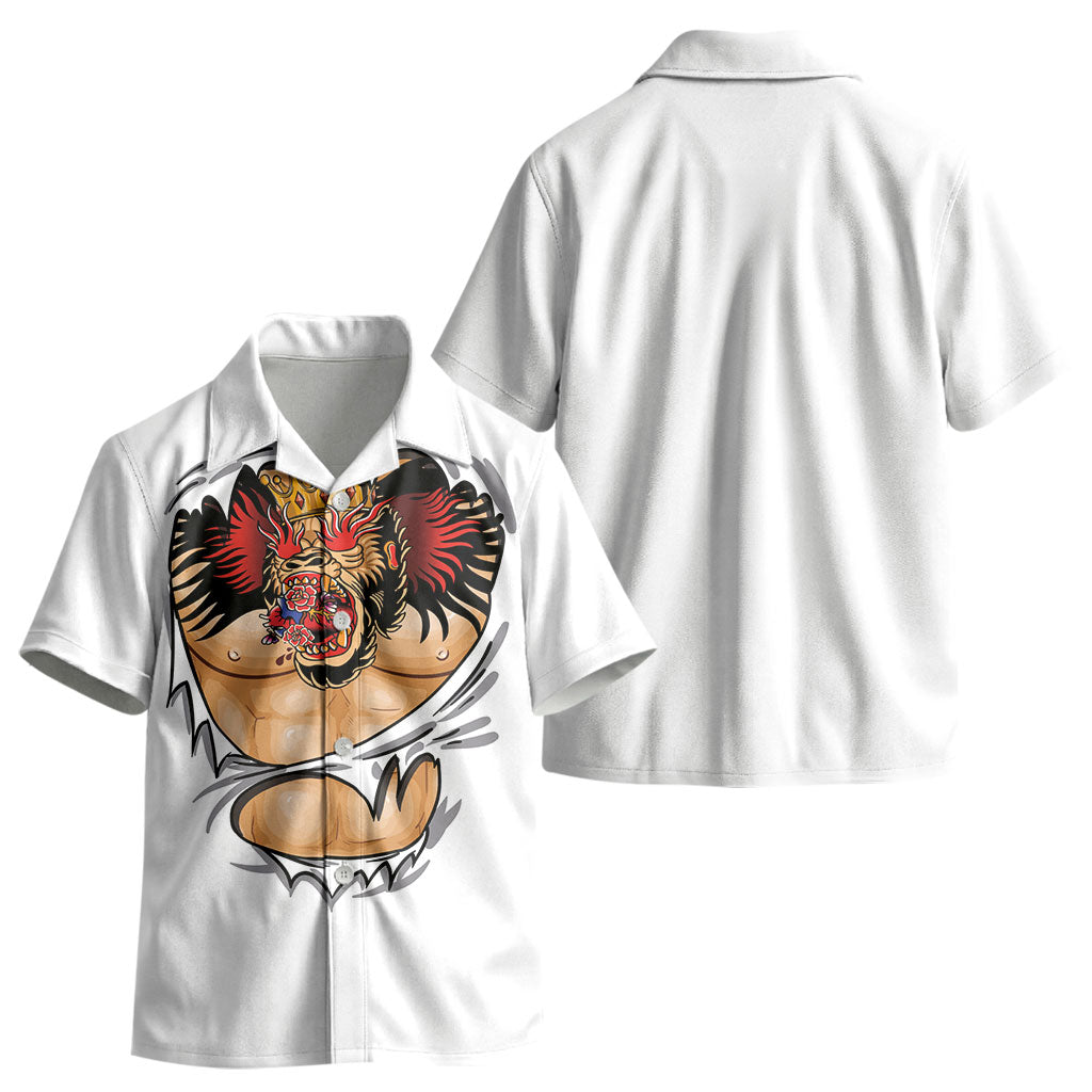 The Notorious Kid Hawaiian Shirt Tattoo Reveal Effect