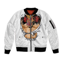 The Notorious Sleeve Zip Bomber Jacket Tattoo Reveal Effect