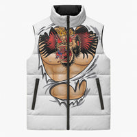 The Notorious Sleeveless Puffer Jacket Tattoo Reveal Effect