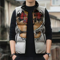 The Notorious Sleeveless Puffer Jacket Tattoo Reveal Effect