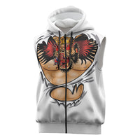 The Notorious Sleeveless Zip Hoodie Tattoo Reveal Effect