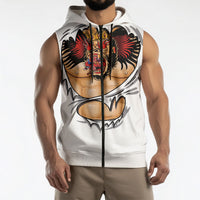 The Notorious Sleeveless Zip Hoodie Tattoo Reveal Effect