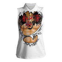 The Notorious Women Sleeveless Polo Shirt Tattoo Reveal Effect